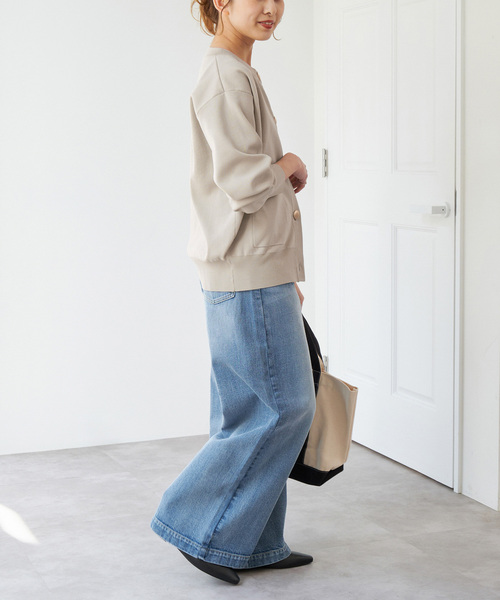 Spick & Span（スピックアンドスパン）の「《WEB限定 / 追加4》ウォッシャブクルーネックカーディガン（カーディガン/ボレロ・レディース・ブラック/ライトグレー・FREE）」の14枚目の写真