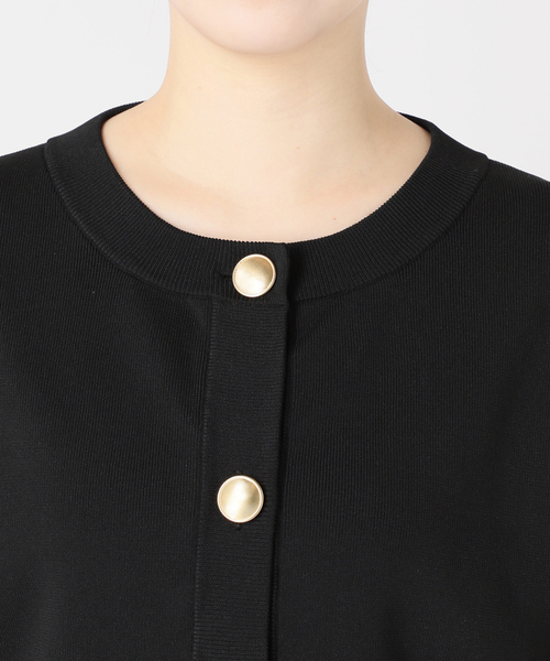 Spick & Span（スピックアンドスパン）の「《WEB限定 / 追加4》ウォッシャブクルーネックカーディガン（カーディガン/ボレロ・レディース・ブラック/ライトグレー・FREE）」の19枚目の写真