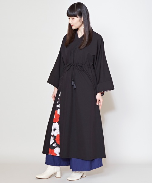カヤ(カヤ)の「【カヤ】春華モダンならいワンピース(ワンピース・レディース・ブルー系その他/パープル系その他/ブラック×レッド・FREE)」の2枚目の写真