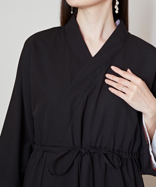 カヤ(カヤ)の「【カヤ】春華モダンならいワンピース(ワンピース・レディース・ブルー系その他/パープル系その他/ブラック×レッド・FREE)」の5枚目の写真
