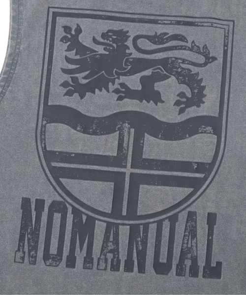 日本未入荷NOMANUALのEMBLEM WASHED T-SHIRT 全4色 NOMANUAL tシャツ A'GEM/9 × .kom 「NOMANUAL/ノーマニュアル