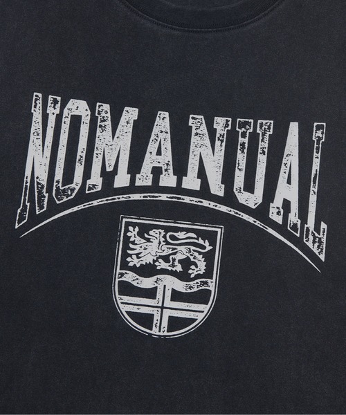 NOMANUAL（NOMANUAL）の「A'GEM/9 × .kom 『NOMANUAL/ノーマニュアル』 EMBLEM WASHED SLEEVELESS TEE/エンブレム ウォッシュドスリーブレス（Tシャツ/カットソー・メンズ・グレー/ブラック・M）」の3枚目の写真