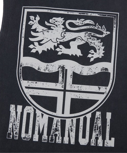 日本未入荷NOMANUALのEMBLEM WASHED T-SHIRT 全4色 NOMANUAL tシャツ A'GEM/9 × .kom 「NOMANUAL/ノーマニュアル