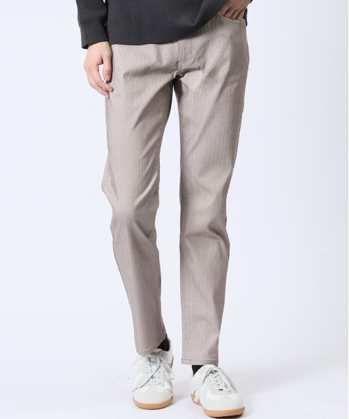 クロスストレッチ ウォッシャブル】m.f.エディトリアル メンズスリム