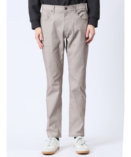 m.f.editorial（エムエフエディトリアル）の「【クロスストレッチ ウォッシャブル】m.f.エディトリアル メンズ  スリムパンツ ヘリンボン（チノパンツ・メンズ・ネイビー/ベージュ・MEDIUM/LARGE/S/X-LARGE）」の6枚目の写真