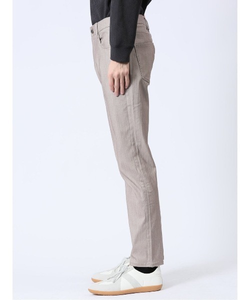 m.f.editorial（エムエフエディトリアル）の「【クロスストレッチ ウォッシャブル】m.f.エディトリアル メンズ  スリムパンツ ヘリンボン（チノパンツ・メンズ・ネイビー/ベージュ・MEDIUM/LARGE/S/X-LARGE）」の7枚目の写真