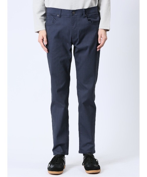 m.f.editorial（エムエフエディトリアル）の「【クロスストレッチ ウォッシャブル】m.f.エディトリアル メンズ  スリムパンツ ヘリンボン（チノパンツ・メンズ・ネイビー/ベージュ・MEDIUM/LARGE/S/X-LARGE）」の16枚目の写真