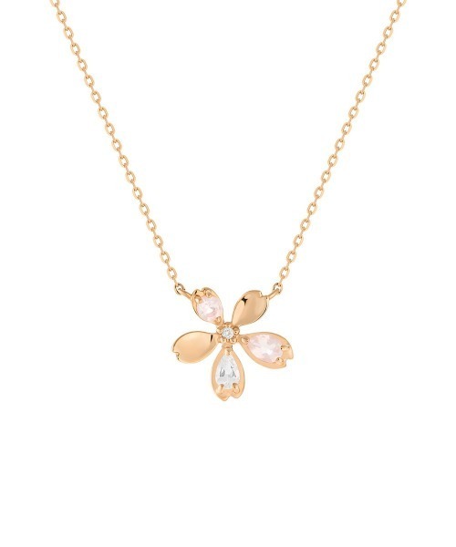 ４℃ 10k サクラコレクション ピンクゴールド ネックレス ヨンドシー 4℃ 【Sakura Collection】K10ピンクゴールド