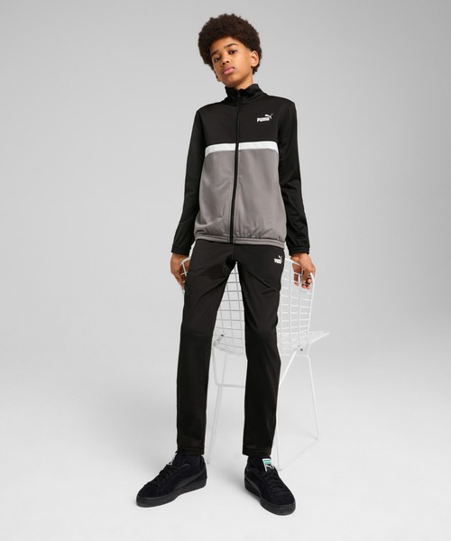 PUMA プーマ ボーイズ ポリ カラーブロック スーツ B 上下セット 120-160cm Poly