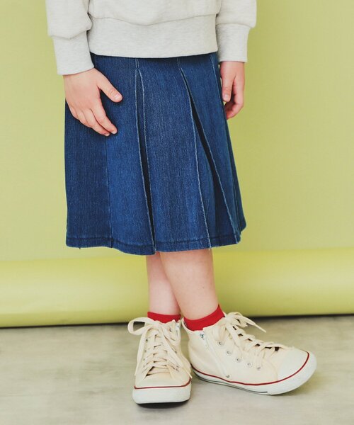 THE SHOP TK (ザ ショップ ティーケー )の「【110-150】タックプリーツスカート/親子リンク・洗濯機OK(スカート・キッズ・ブラック/ブルー・12/13/15 /14/11)」の2枚目の写真