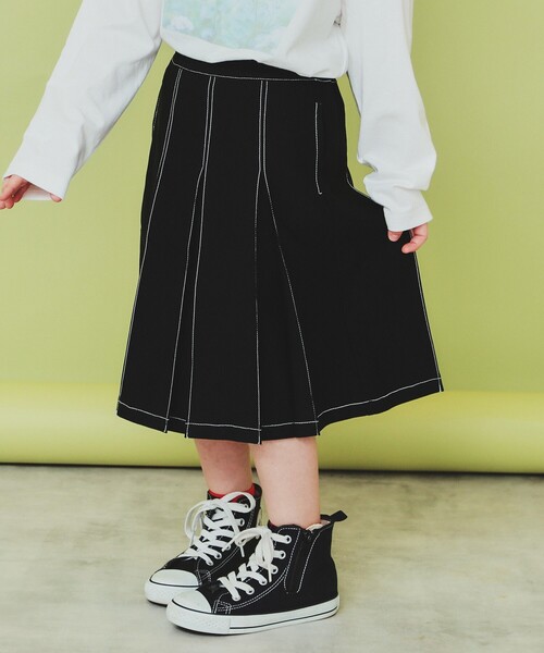 THE SHOP TK (ザ ショップ ティーケー )の「【110-150】タックプリーツスカート/親子リンク・洗濯機OK(スカート・キッズ・ブラック/ブルー・12/13/15 /14/11)」の7枚目の写真