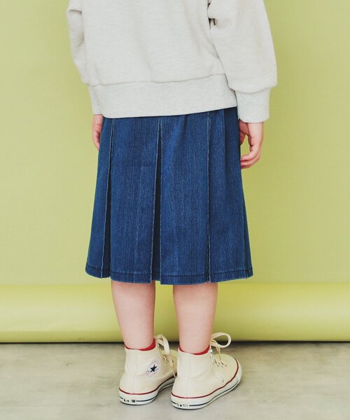THE SHOP TK (ザ ショップ ティーケー )の「【110-150】タックプリーツスカート/親子リンク・洗濯機OK(スカート・キッズ・ブラック/ブルー・12/13/15 /14/11)」の5枚目の写真