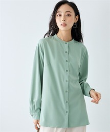 バンドカラーシャツ」に該当するグリーン・カーキ/緑色系の