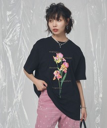 アイリスプリントチュニックTシャツ【ELLEgirl/エルガール】
