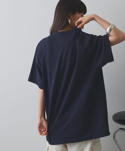 ELLEgirl（エルガール）の「アイリスプリントチュニックTシャツ【ELLEgirl/エルガール】（Tシャツ/カットソー・レディース・ブラック/ネイビー/オフホワイト・FREE）」の22枚目の写真
