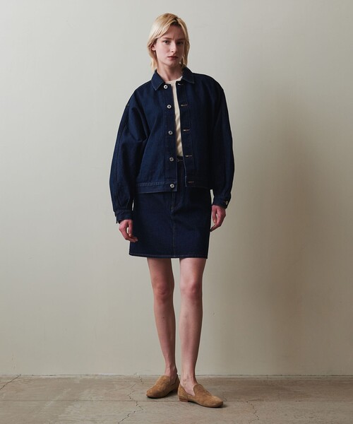 Steven Alan（スティーブンアラン）の「＜Steven Alan＞13OZ デニム ミニスカート（スカート・レディース・ブラック/ホワイト/ネイビー・M/S/L）」の10枚目の写真