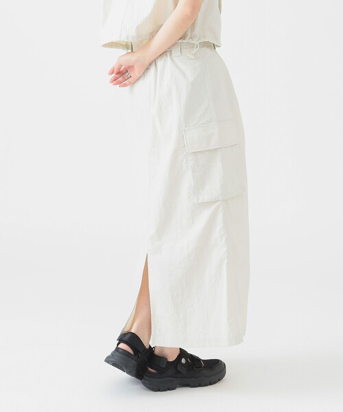 B:MING by BEAMS（ビーミングバイビームス）の「撥水 カーゴ スカート（S～M）（スカート・レディース・ネイビー/ホワイト系その他5・SMALL/MEDIUM）」の15枚目の写真
