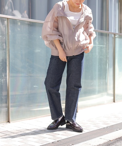 COLONY 2139（コロニートゥーワンスリーナイン）の「【リバイバル】シアーエステルボイルフード付マンパ（シャツ/ブラウス・レディース・ブラック/グレイッシュベージュ/オフホワイト/グレー/ブラウン・FREE）」の8枚目の写真