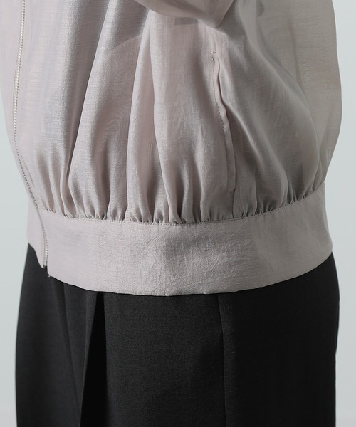 COLONY 2139（コロニートゥーワンスリーナイン）の「【リバイバル】シアーエステルボイルフード付マンパ（シャツ/ブラウス・レディース・ブラック/グレイッシュベージュ/オフホワイト/グレー/ブラウン・FREE）」の16枚目の写真