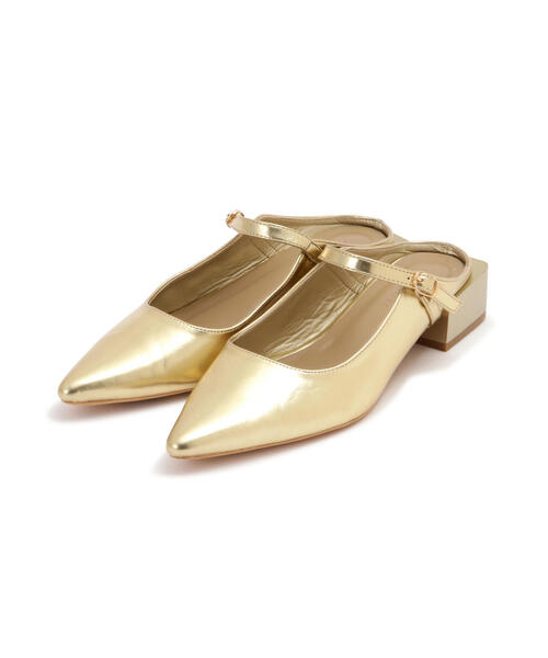 FREE'S MART（フリーズマート）の「◆メリージェーンミュール（パンプス・レディース・ゴールド/ベージュ/ブラック・SMALL/MEDIUM）」の5枚目の写真