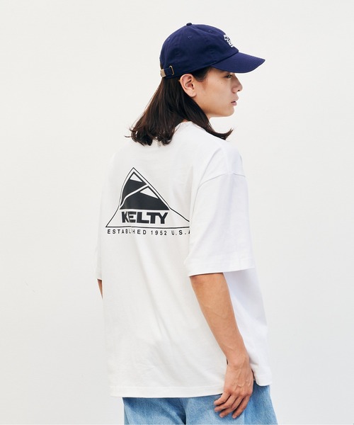 KELTY(ケルティ)の「バック ロゴ S/S ティーシャツ(Tシャツ/カットソー・レディース・ブラック/ヘザーグレー/ホワイト/ベージュ/ネイビー・M/S/L/XL)」の10枚目の写真