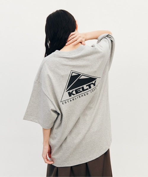 KELTY(ケルティ)の「バック ロゴ S/S ティーシャツ(Tシャツ/カットソー・レディース・ブラック/ヘザーグレー/ホワイト/ベージュ/ネイビー・M/S/L/XL)」の17枚目の写真