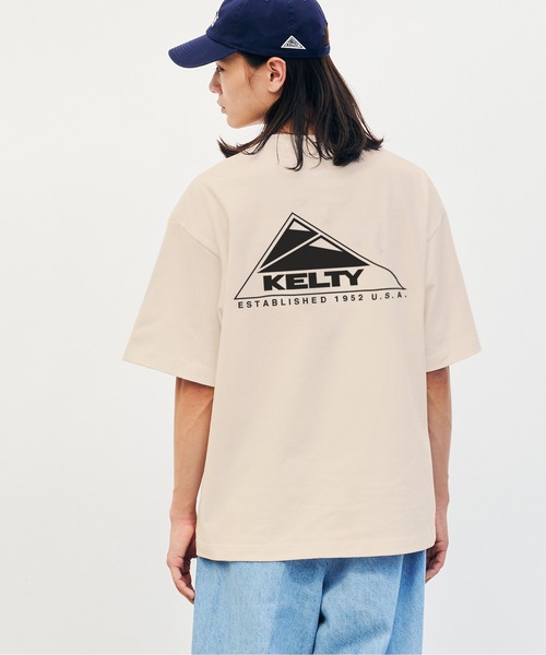KELTY(ケルティ)の「バック ロゴ S/S ティーシャツ(Tシャツ/カットソー・レディース・ブラック/ヘザーグレー/ホワイト/ベージュ/ネイビー・M/S/L/XL)」の22枚目の写真
