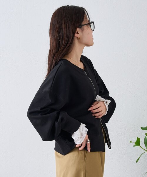 CIAOPANIC TYPY(チャオパニックティピー)の「【2WAY】ダンボールZIPスウェット(Tシャツ/カットソー・レディース・ホワイト/ライトグレー/ブラック/レッド/イエロー・ONE SIZE)」の12枚目の写真