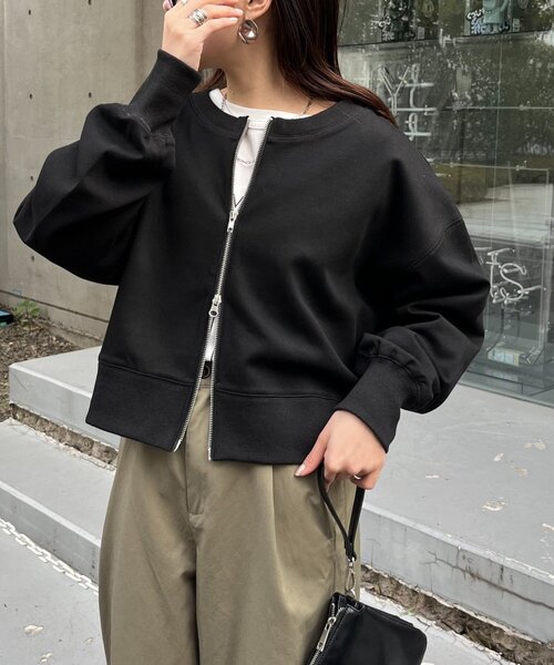 CIAOPANIC TYPY(チャオパニックティピー)の「【2WAY】ダンボールZIPスウェット(Tシャツ/カットソー・レディース・ホワイト/ライトグレー/ブラック/レッド/イエロー・ONE SIZE)」の17枚目の写真