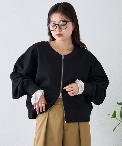 CIAOPANIC TYPY(チャオパニックティピー)の「【2WAY】ダンボールZIPスウェット(Tシャツ/カットソー・レディース・ホワイト/ライトグレー/ブラック/レッド/イエロー・ONE SIZE)」の6枚目の写真