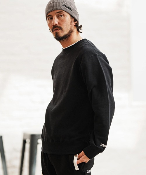 felkod(フィルコッド)の「msw1644- Heavy Weight Relax Silhouette Pullover トレーナー(スウェット・メンズ・ネイビー/ブラック/アッシュグレー・XL/L/M/S)」の1枚目の写真