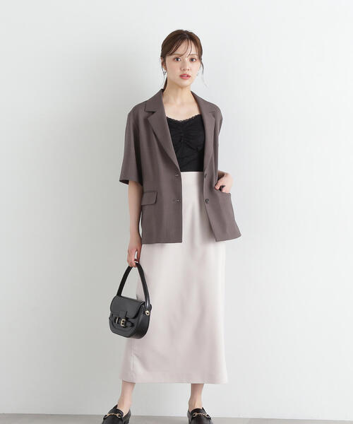 PROPORTION BODY DRESSING(プロポーションボディドレッシング)の「ビッグリボンナロースカート / 1215120307(スカート・レディース・ダークグレー/イエロー/ベージュ・SMALL/MEDIUM)」の15枚目の写真
