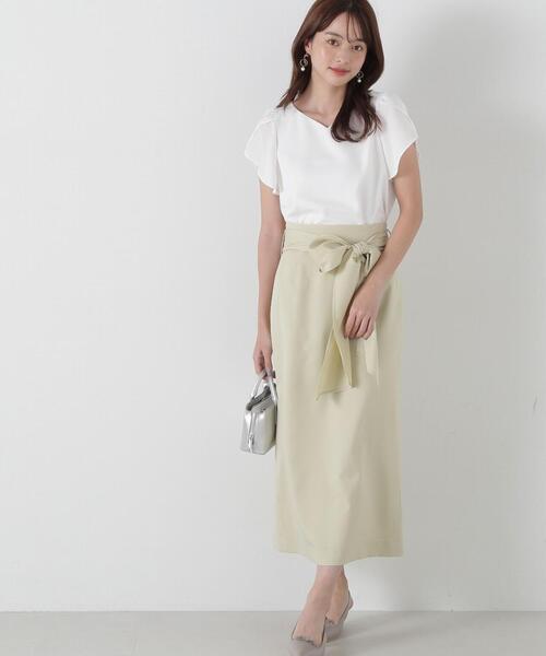 PROPORTION BODY DRESSING(プロポーションボディドレッシング)の「ビッグリボンナロースカート / 1215120307(スカート・レディース・ダークグレー/イエロー/ベージュ・SMALL/MEDIUM)」の21枚目の写真