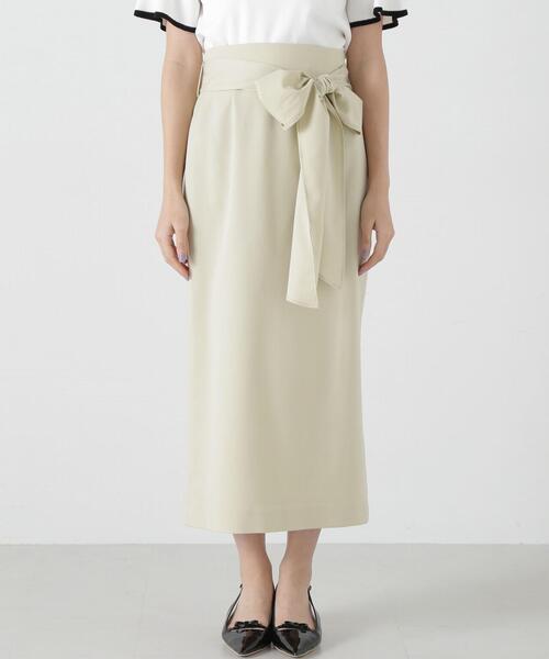 PROPORTION BODY DRESSING(プロポーションボディドレッシング)の「ビッグリボンナロースカート / 1215120307(スカート・レディース・ダークグレー/イエロー/ベージュ・SMALL/MEDIUM)」の22枚目の写真