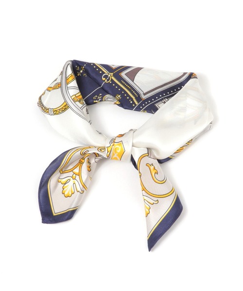 GLOBAL WORK（グローバルワーク）の「シルクプリントスカーフ/321108（バンダナ/スカーフ・レディース・ホワイト系その他3/その他1/ホワイト系その他2/ベージュ/グレー/ブルー/ベージュ系その他6/ブルー系その他/ベージュ系その他/ネイビー系9/ベージュ系その他2/オレンジ/ネイビー・ONE SIZE）」の8枚目の写真