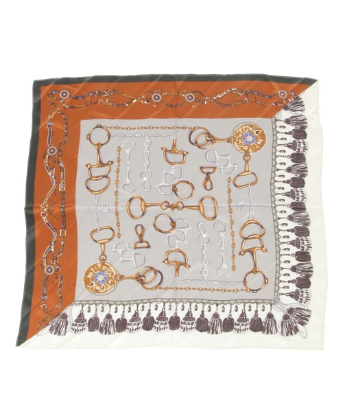 GLOBAL WORK（グローバルワーク）の「シルクプリントスカーフ/321108（バンダナ/スカーフ・レディース・ホワイト系その他3/その他1/ホワイト系その他2/ベージュ/グレー/ブルー/ベージュ系その他6/ブルー系その他/ベージュ系その他/ネイビー系9/ベージュ系その他2/オレンジ/ネイビー・ONE SIZE）」の17枚目の写真