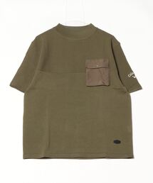 モックネック」に該当するメンズのトップス（グリーン・カーキ/緑色系