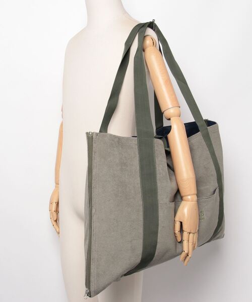 MASSIVE STORE(マッシブストア)の「【sownoas/サウノアーズ】2way BAG(トートバッグ・メンズ・カーキ/ベージュ・FREE)」の9枚目の写真