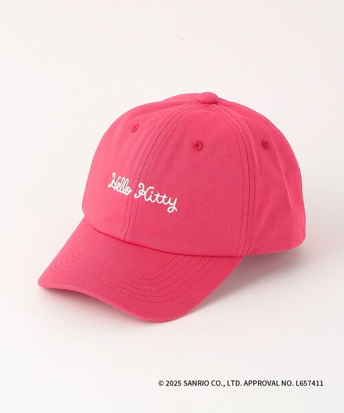 green label relaxing(グリーンレーベルリラクシング)の「【別注】<URBAMENT>SANRIO CHARACTERS キャップ / CAP / キッズ(キャップ・キッズ・ブラック/レッド・FREE(52-55cm))」の9枚目の写真