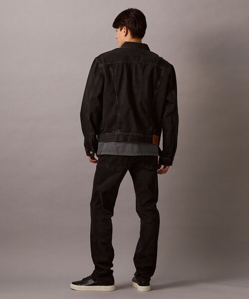 カルバンクラインジーンズ　ロゴ　ブラック　デニムトラッカージャケット　Sサイズ デニムジャケット - 90s トラッカーデニムジャケット | カルバン