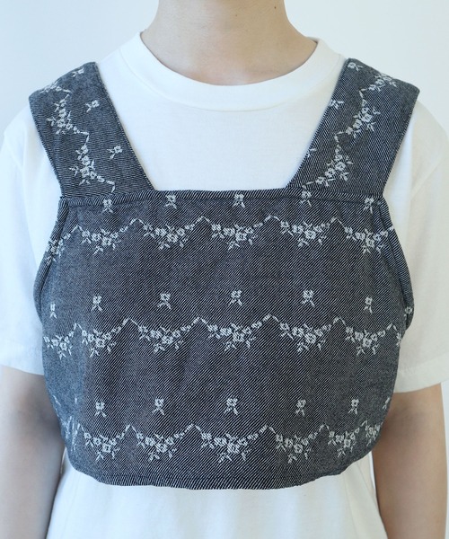 Hana＊ 様　　ベスト セール】 花柄プリント前後2WAYニットベスト（ベージュ/ブルー/キナリ