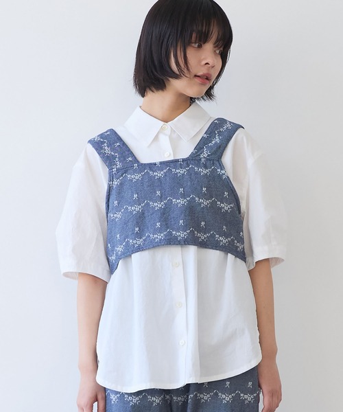 bulle de savon（ビュルデサボン）の「デニム調 hana ジャカード