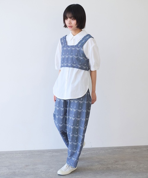 bulle de savon（ビュルデサボン）の「デニム調 hana ジャカード