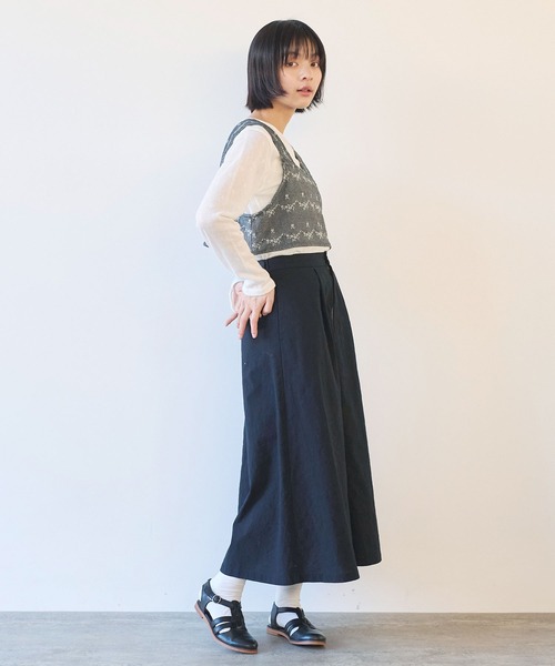 Hana＊ 様　　ベスト セール】デニム調 hana ジャカード ベスト（ベスト）｜bulle de savon