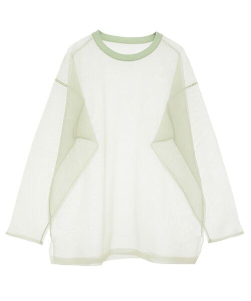 earth music&ecology(アースミュージックアンドエコロジー)の「シアールーズニットプルオーバー(Tシャツ/カットソー・レディース・ピンクベージュ/ライトブルー/ブラック/ミント・FREE)」の10枚目の写真