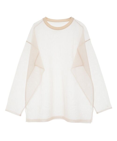 earth music&ecology(アースミュージックアンドエコロジー)の「シアールーズニットプルオーバー(Tシャツ/カットソー・レディース・ピンクベージュ/ライトブルー/ブラック/ミント・FREE)」の12枚目の写真