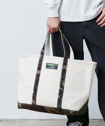 L.L.Bean | ボート・アンド・トート、オープントップ カモフラージュ レギュラー・ハンドル、ラージ(トートバッグ)