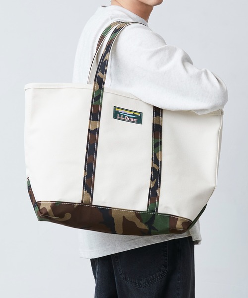 L.L.Bean（エルエルビーン）の「ボート・アンド・トート、オープントップ　カモフラージュ　レギュラー・ハンドル、ラージ（トートバッグ・レディース・グリーン系その他/ホワイト系その他/ブラック系その他・REGULAR）」の4枚目の写真