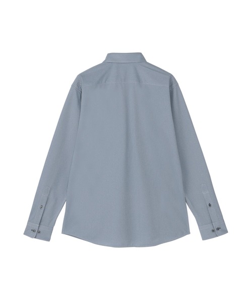 TOKYO SHIRTS(トウキョウシャツ)の「カラーテープ ボタンダウンデザインカジュアル長袖シャツ(ポロシャツ・メンズ・ブルー・L/LL/M)」の2枚目の写真