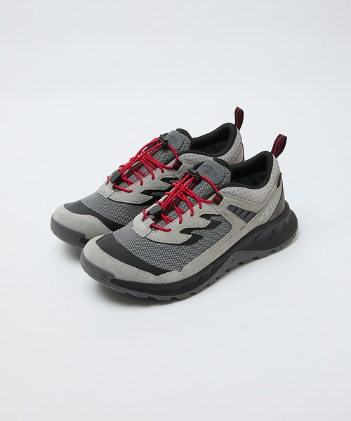 KEEN スニーカー グレー/ブラック/レッド BAL / KEEN HIGH TRAIL SP WP（スニーカー）｜KEEN（キーン）の